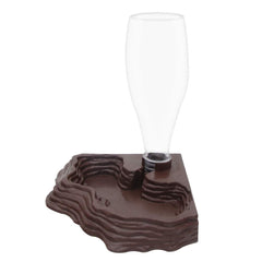 SLSON vue frontale du distributeur marron montrant le design compact et stable