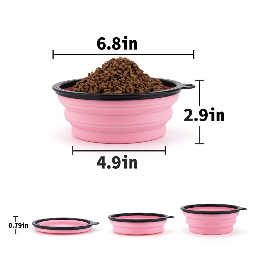 SLSON bol avec couvercle rose protection anti-poussière facile
