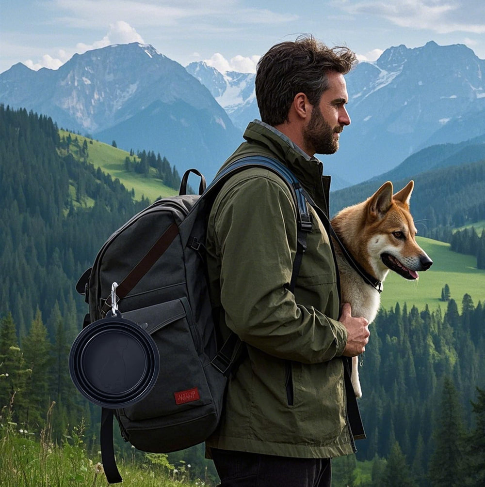 SLSON gamelle attachée par mousqueton à un sac, transport sécurisé et pratique