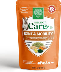 Small Pet Select emballage avant montrant conservation et ingrédients naturels