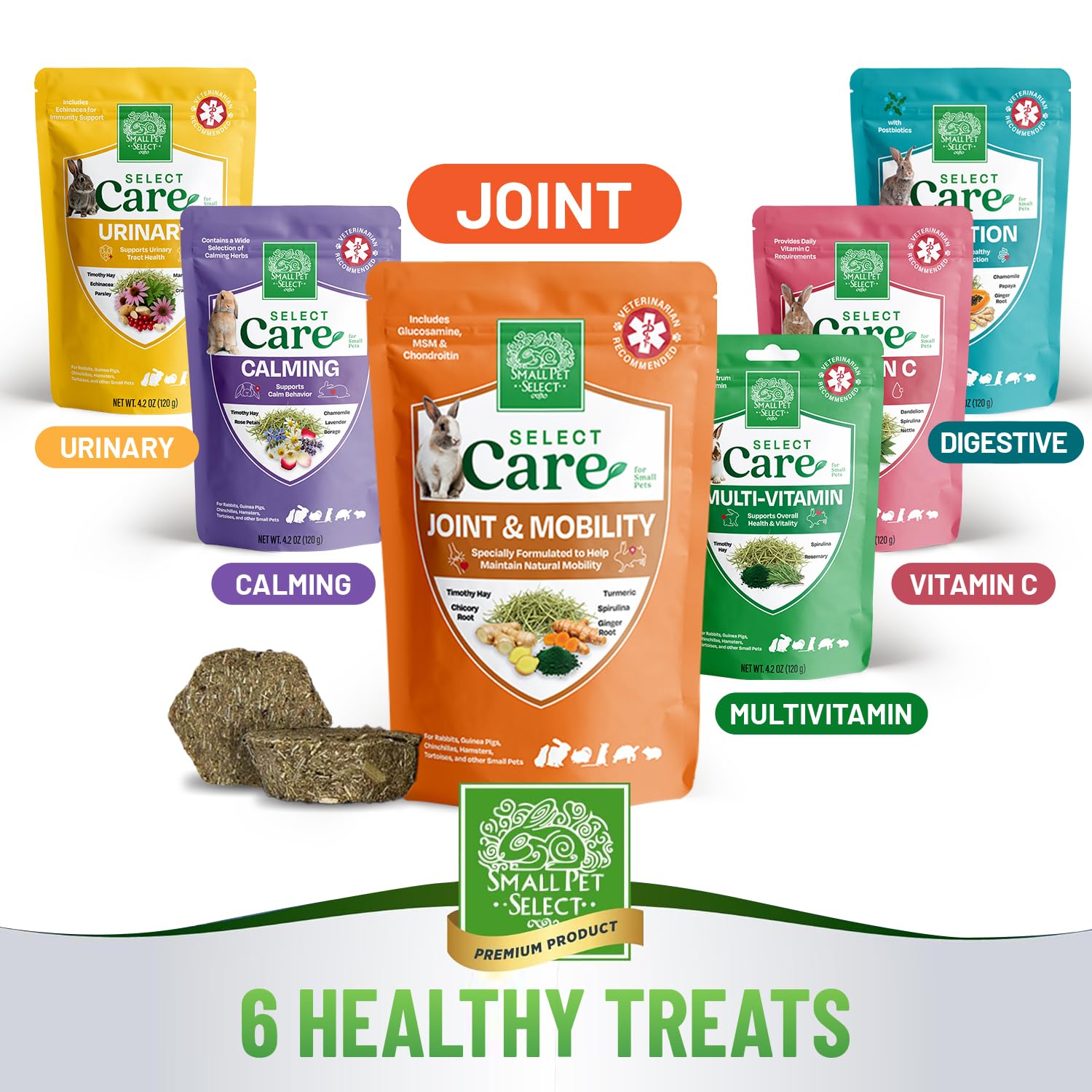 Small Pet Select sachet six faces mettant en avant protection et fraîcheur