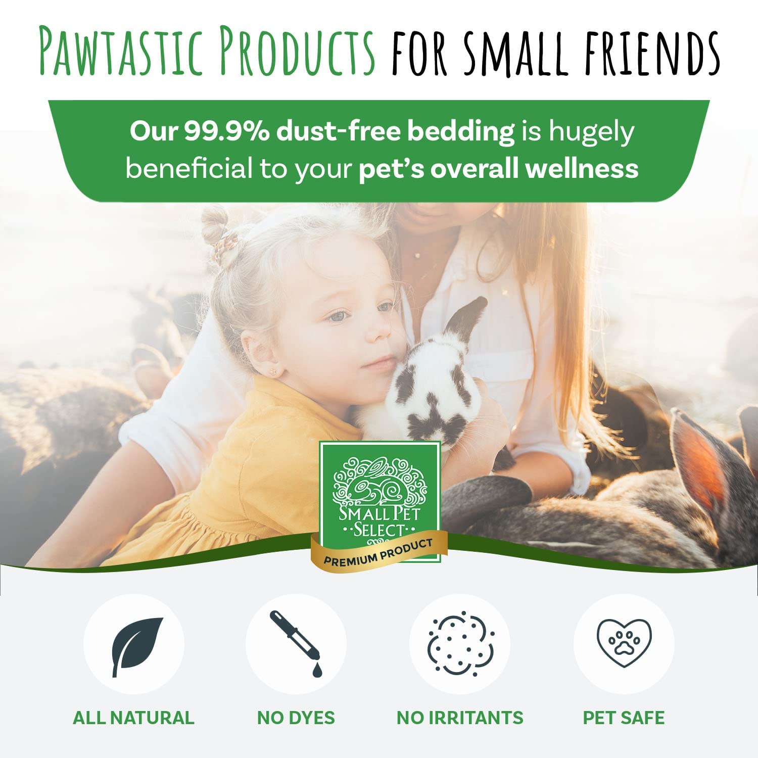 Small Pet Select comparaison taille avec souris montrant volume suffisant pour plusieurs animaux