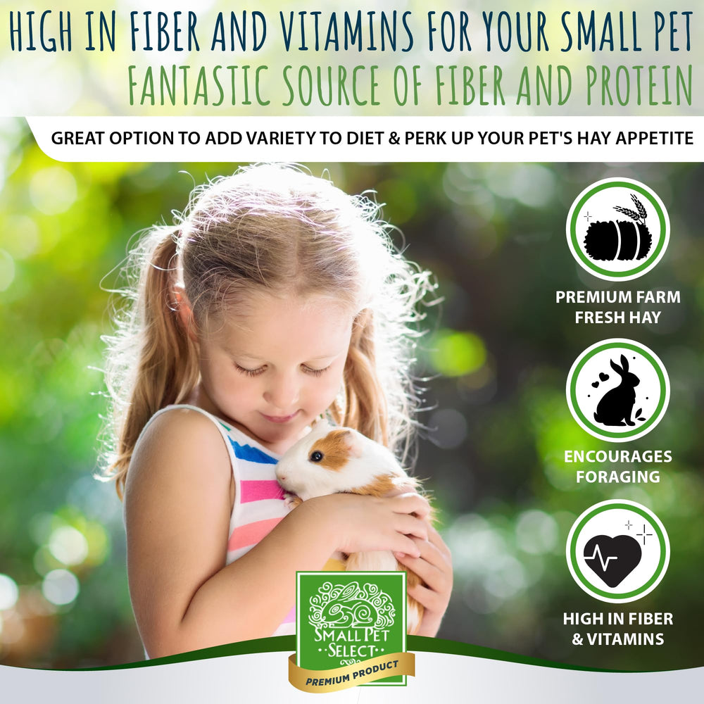Small Pet Select gros plan sur fleurs et herbes séchées, ajoute saveur et variété