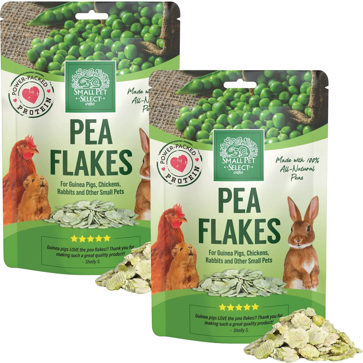 Small Pet Select emballage avant montrant le format 2 lb et la qualité human‑grade