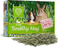 Small Pet Select avant paquet montrant foin frais et volumineux bénéfice fraîcheur