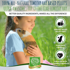 Small Pet Select granulés gros plan illustrant fraîcheur et qualité