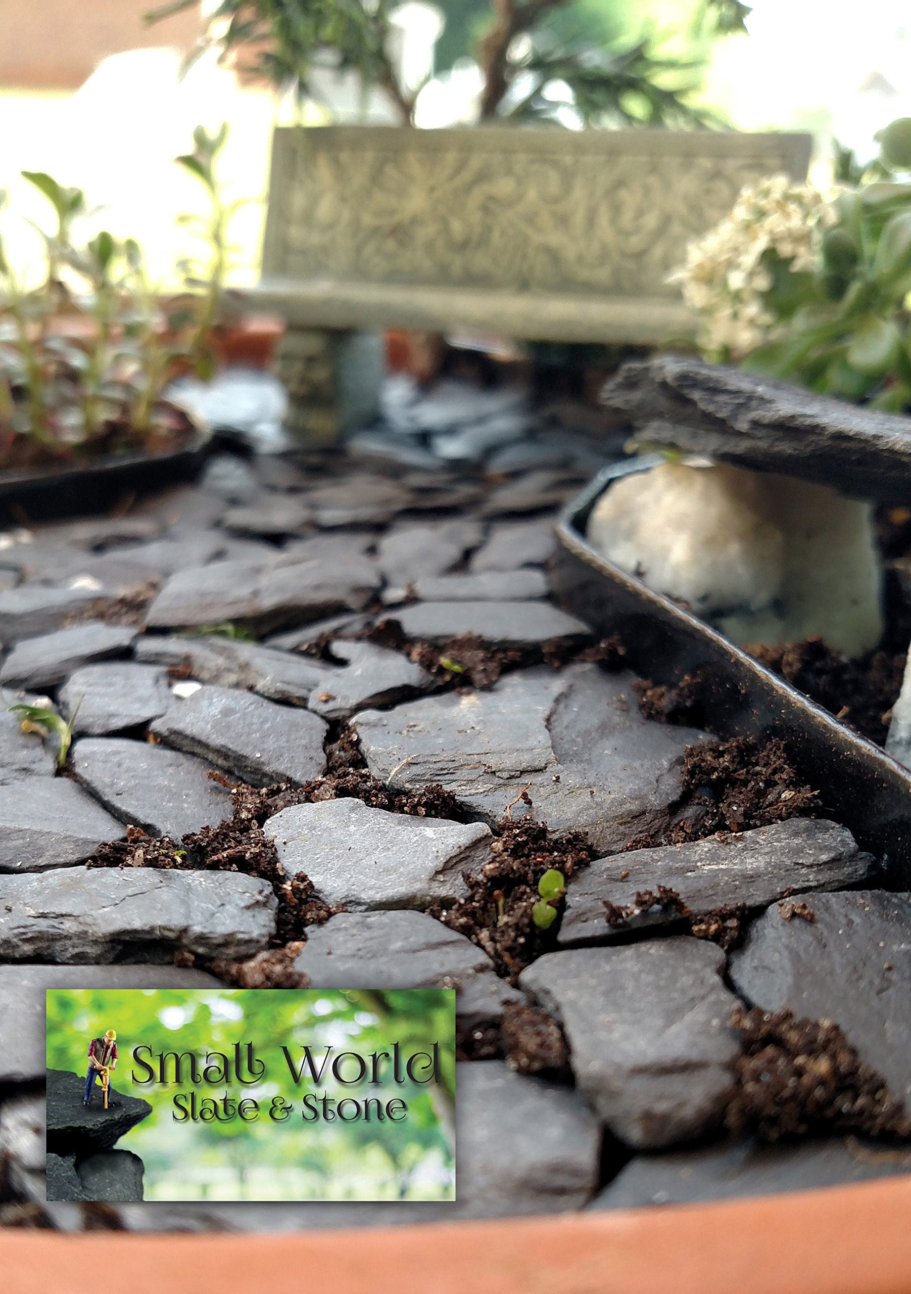 Small World Slate & Stone pierres dans terrarium offrent zones de chaleur et relief