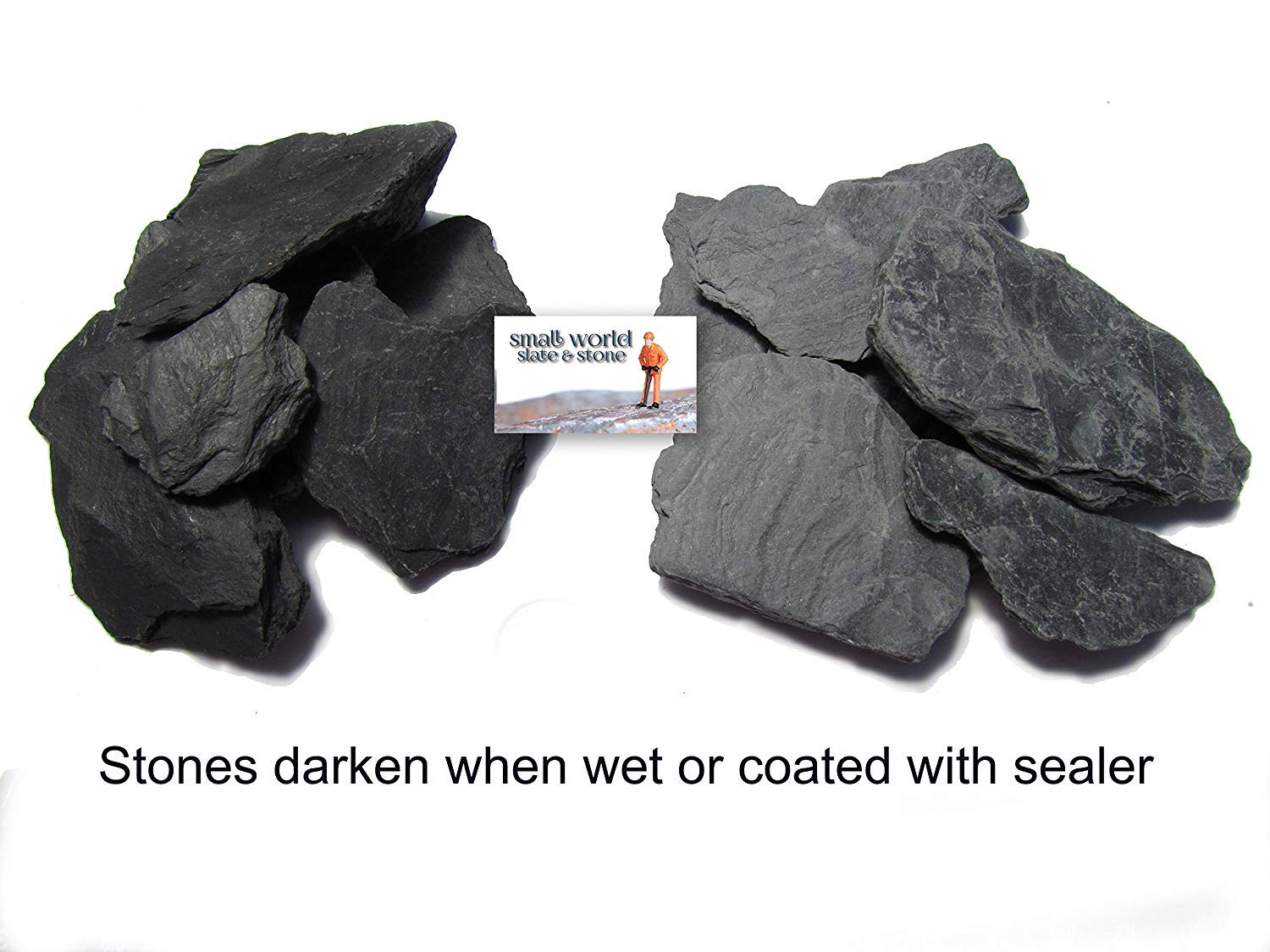 Small World Slate & Stone pierres intégrées dans un aquarium pour relief et cachettes