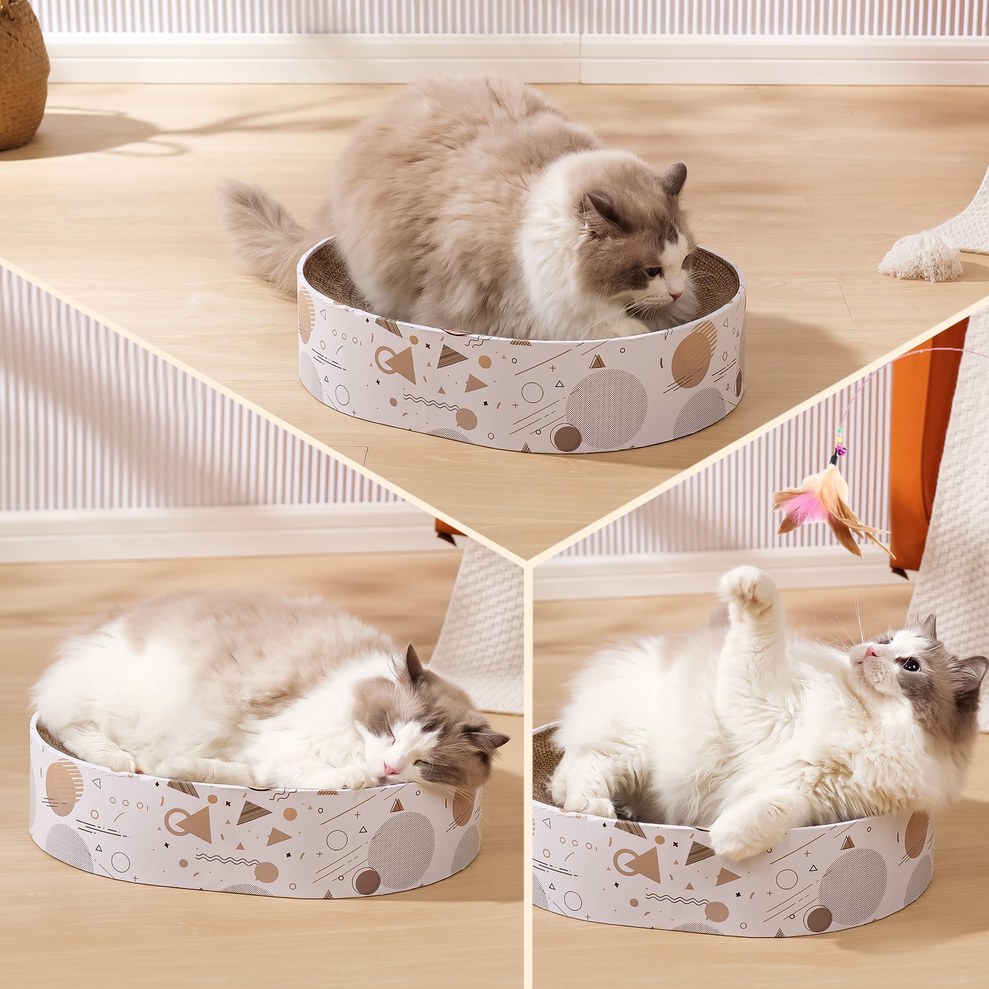 SMARTBEAN tapis saupoudré d'herbe à chat augmentant l'attraction pour le chat