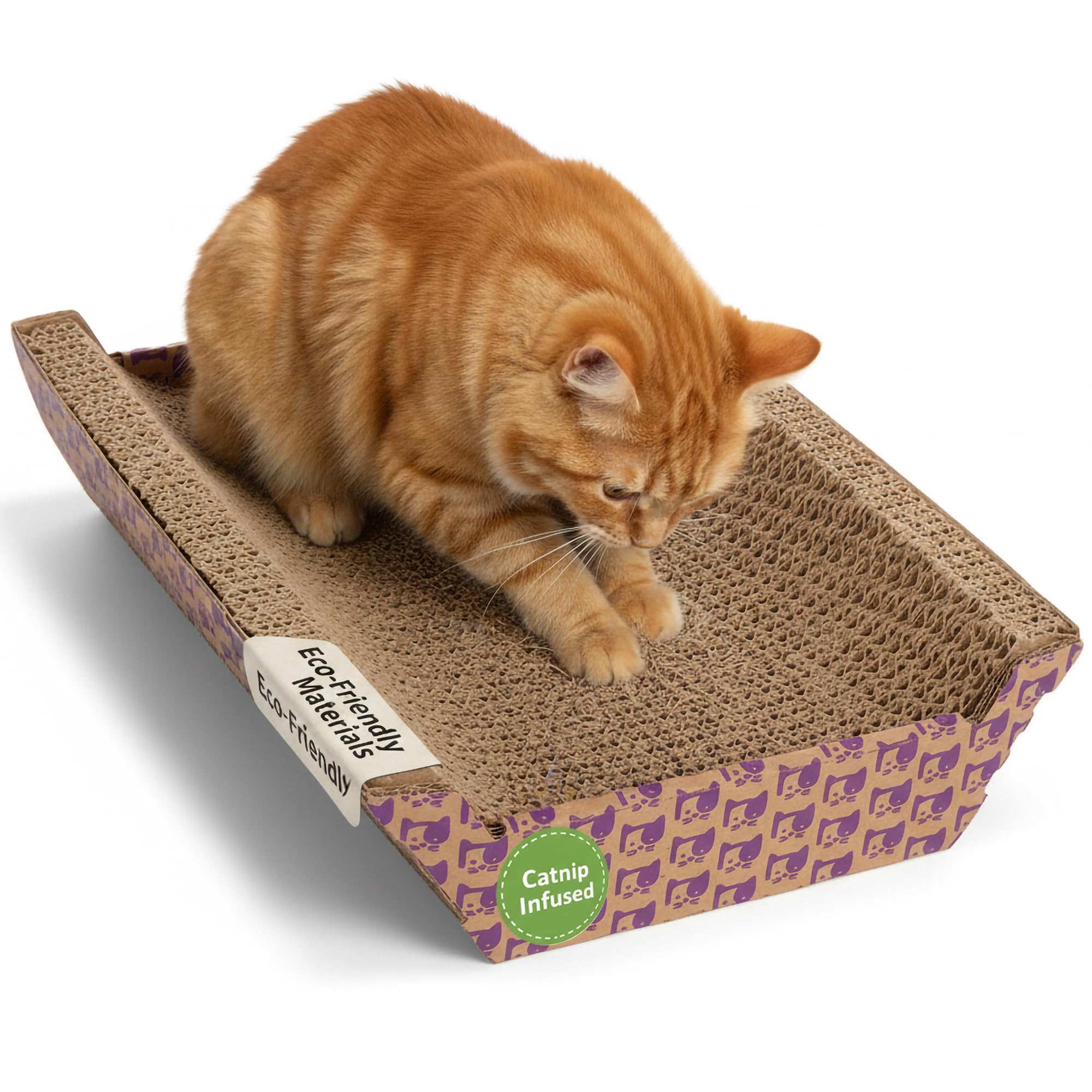 SmartyKat face avant du griffoir-chaise montrant design et praticité