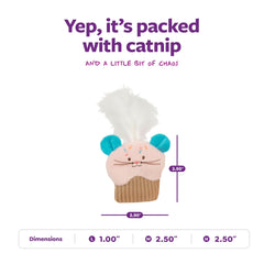 SmartyKat détail souris indiquant forme idéale pour chasser et porter