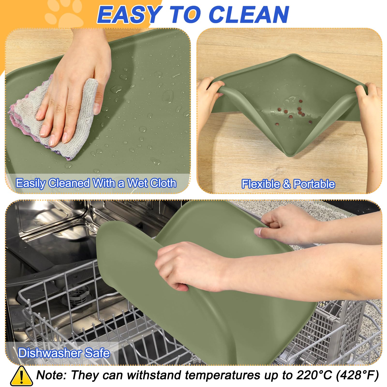 SMILOOL tapis plié soulignant flexibilité pour rangement facile