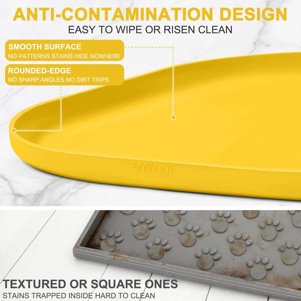 SMILOOL tapis bord relevé détail contient eau et croquettes