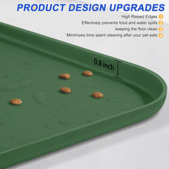 SMILOOL tapis en usage avec gamelle réduisant éclaboussures