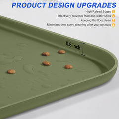 SMILOOL tapis en usage avec chien réduisant déplacements de la gamelle