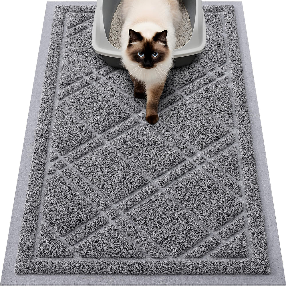 Smiry vue avant du tapis pour contenir la litière et protéger le sol