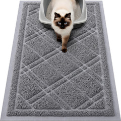 Smiry vue avant du tapis pour contenir la litière et protéger le sol