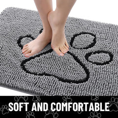 Smiry tapis placé sous porte illustrant profil bas et non coincement