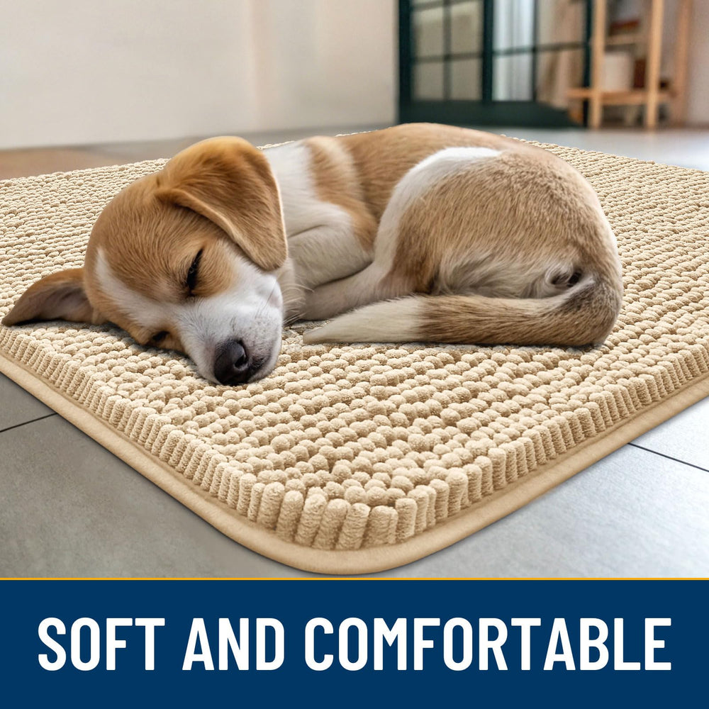 Smiry gros plan chenille montrant fibres denses et absorption efficace