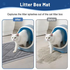 Smiry tapis en usage avec chat entrant, réduit la dispersion de litière