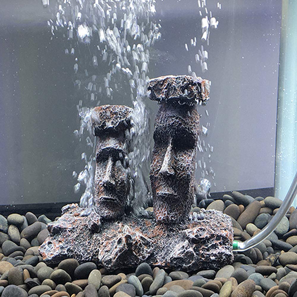 Smoothedo-Pets statue Moai face avant montrant l'esthétique et l'ambiance