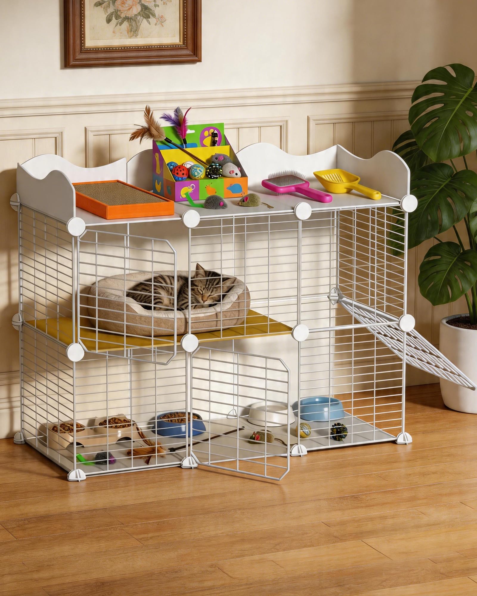 SNAAT Cat Cage comparaison taille, visualisation échelle et dimensions