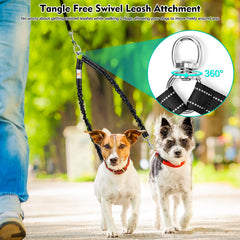 Snagle Paw attache rotative 360° illustrant l’anti-enchevêtrement et la liberté de mouvement