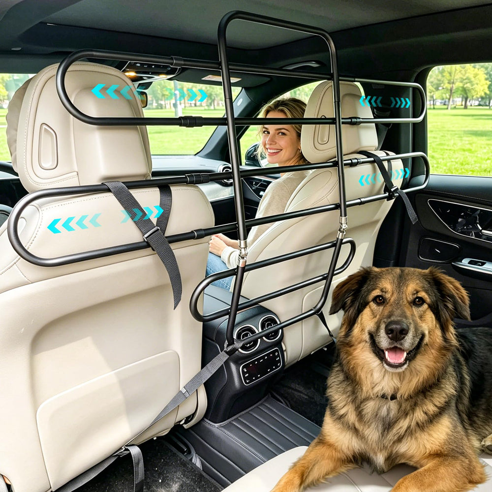 Snagle Paw packaging de la barrière auto montrant contenu et montage clair