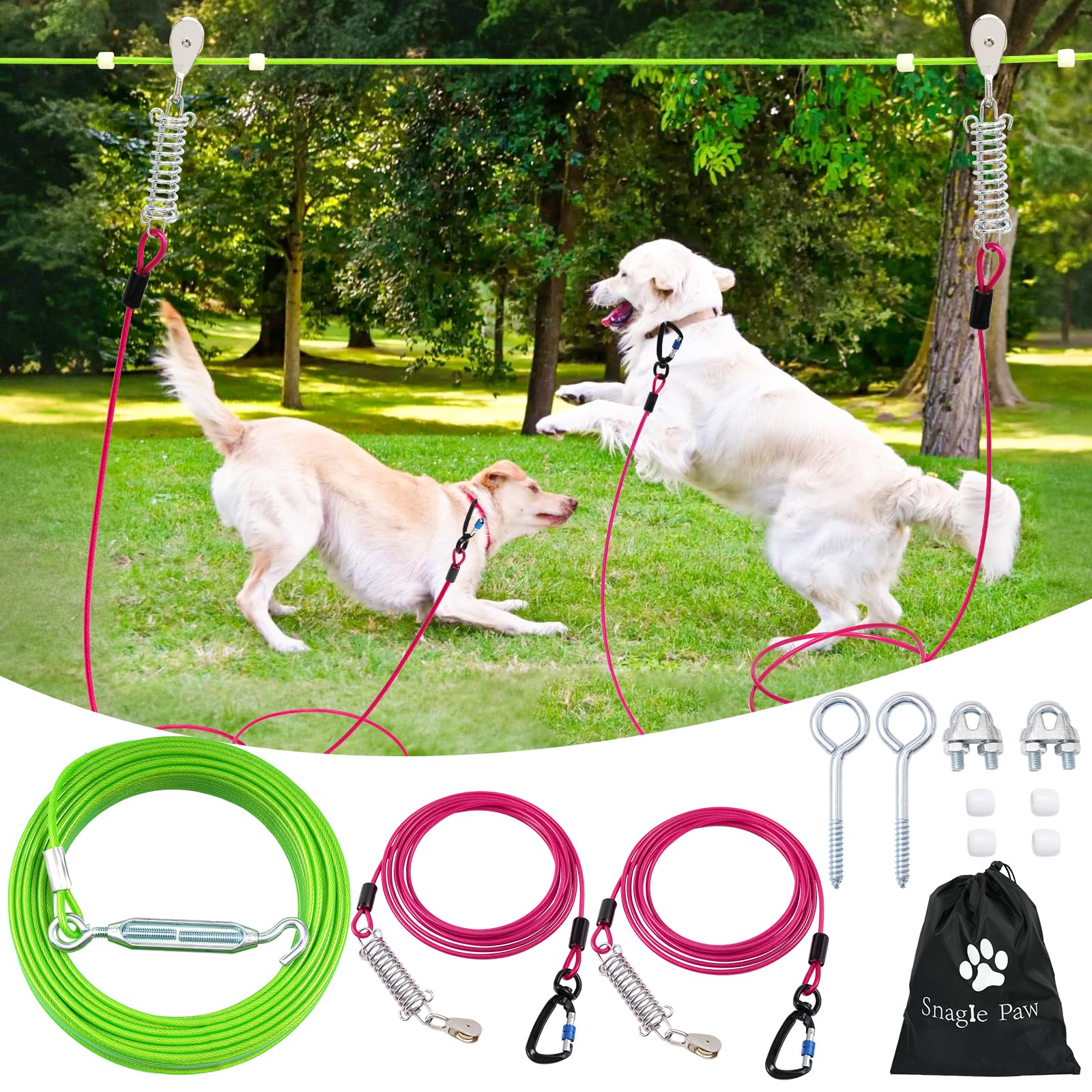 Snagle Paw face avant emballage montrant le kit complet et robustesse