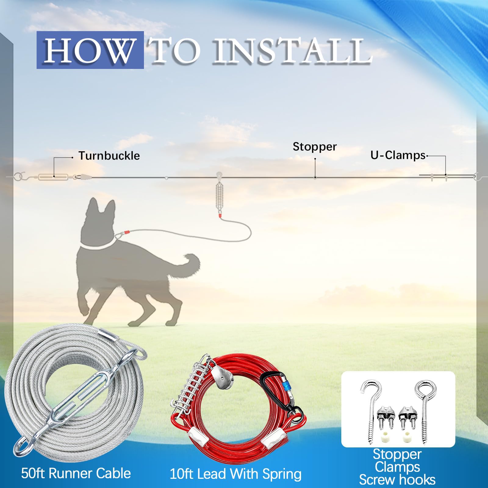 Snagle Paw gros plan câble acier gainé pvc résistant aux morsures