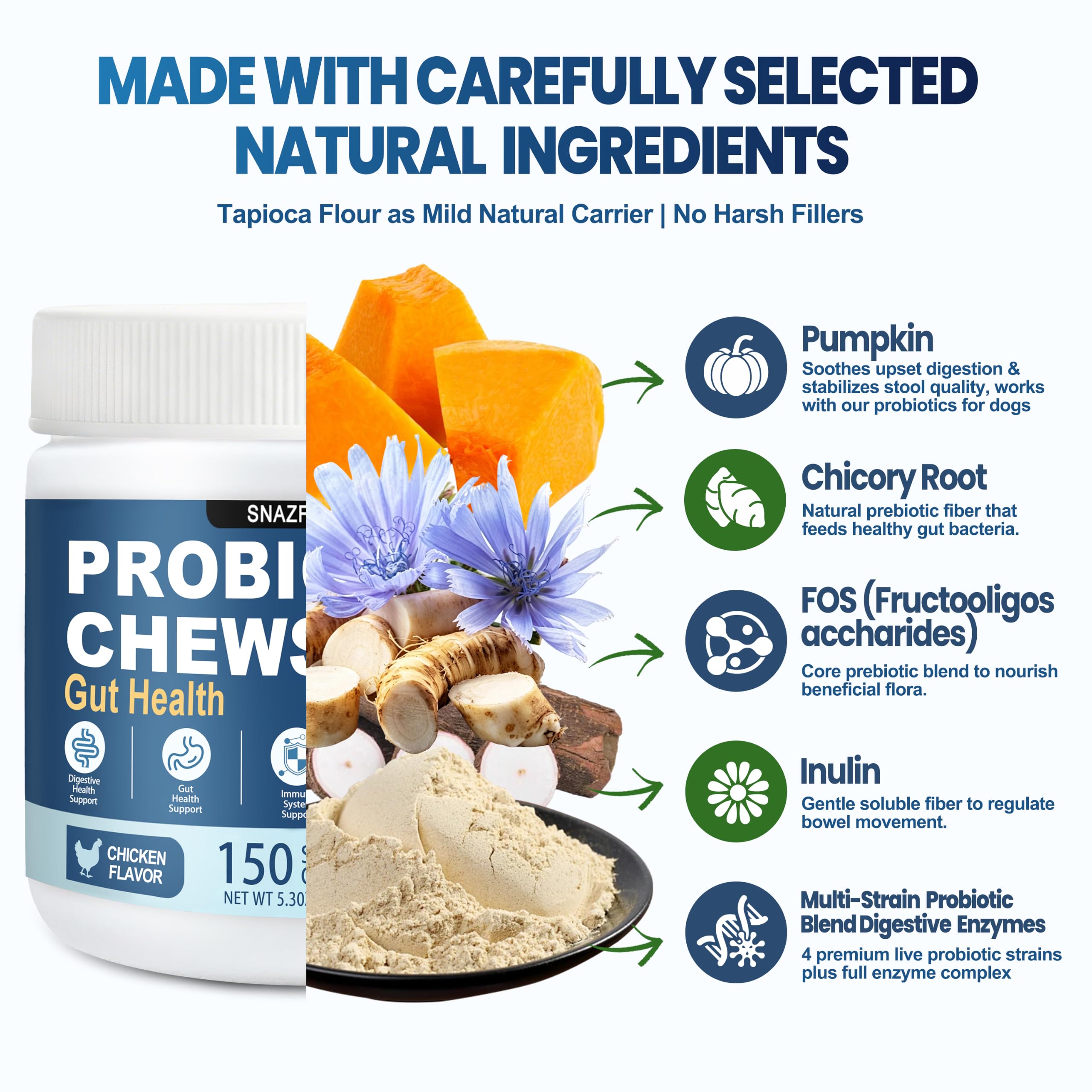 SnazFirst chew individuel au poulet apprécié pour administration simple