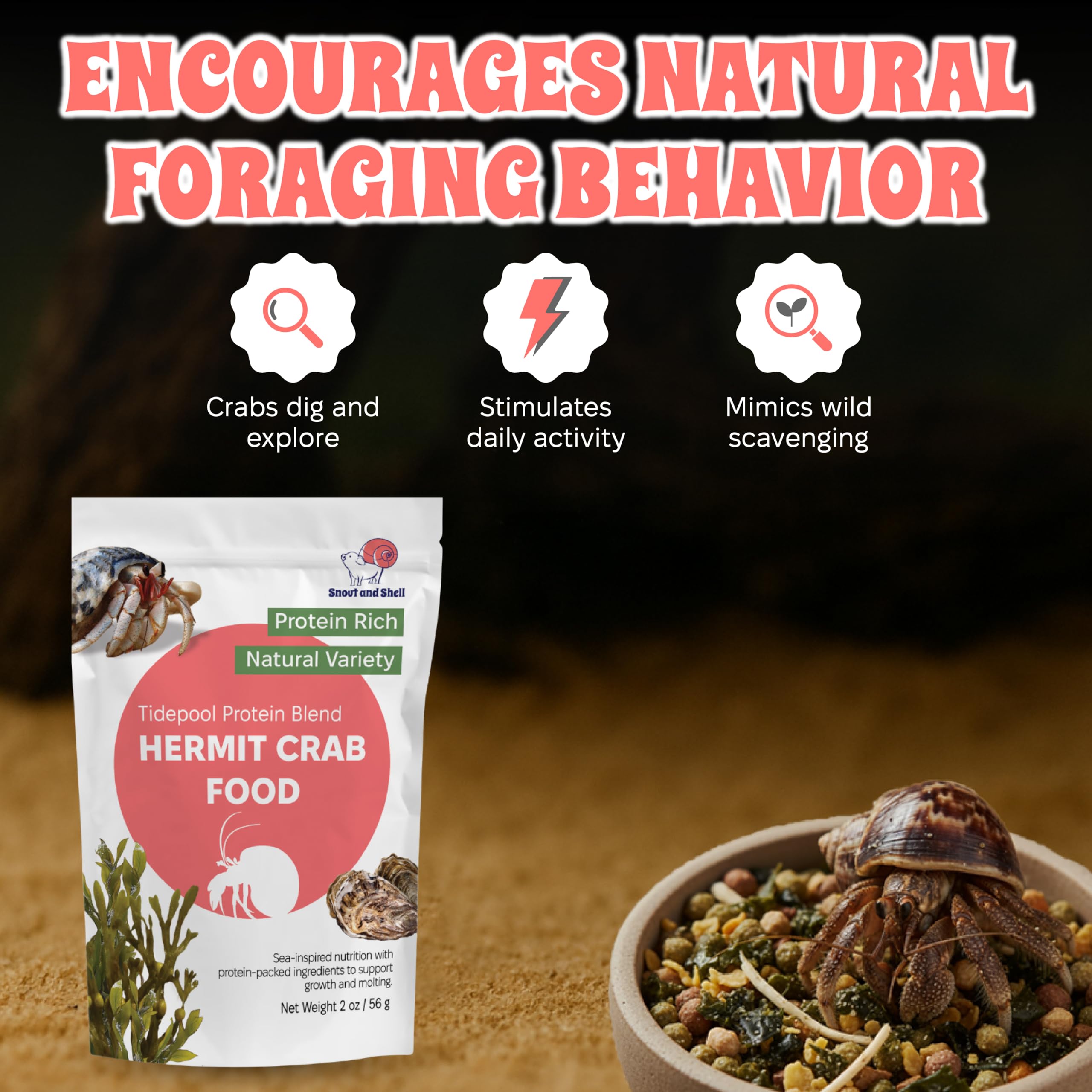 Snout and Shell ingrédients végétaux marins kelp et spiruline pour nutriments
