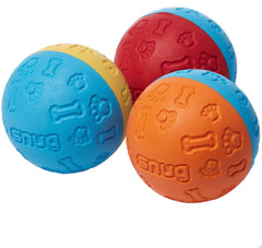 Snug balle avant packaging montrant couleur et robustesse pour jeux durables
