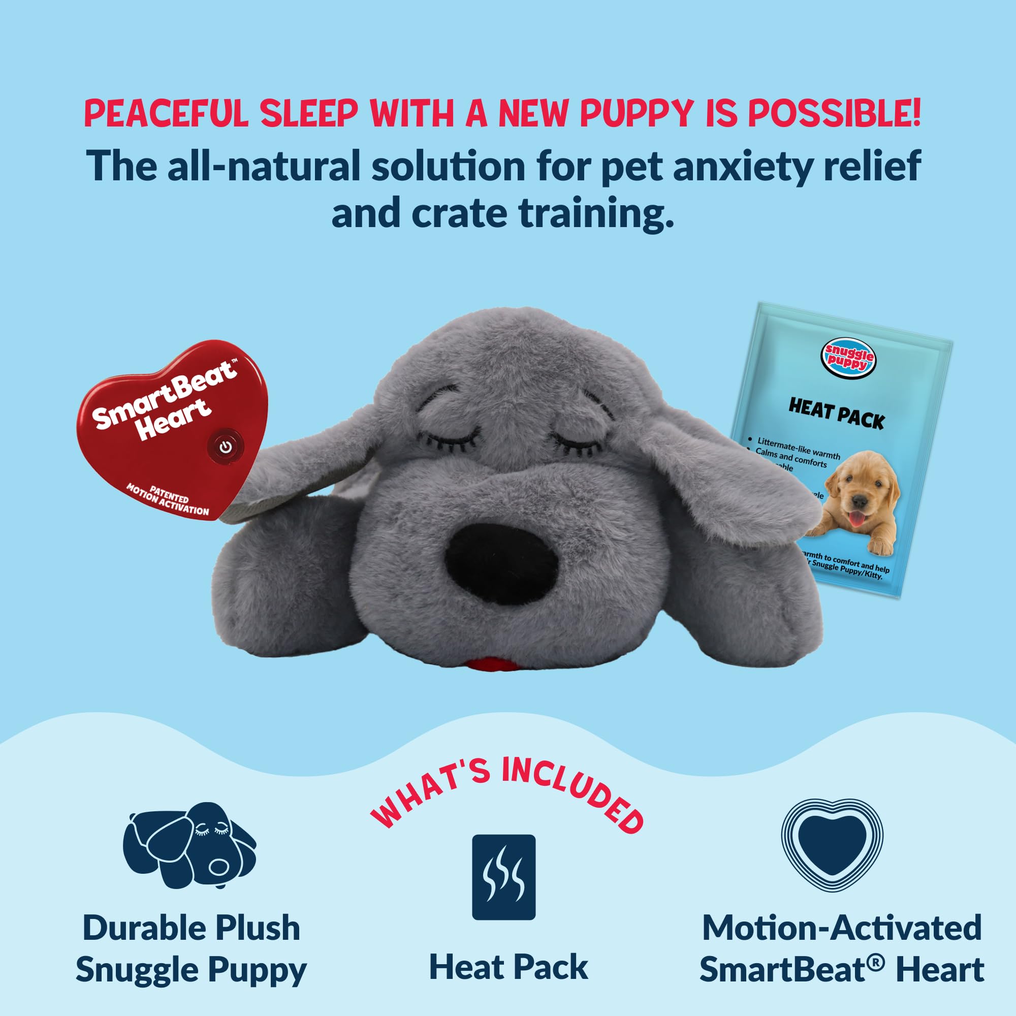 Snuggle Puppie gros plan tissu peluche douceur et durabilité