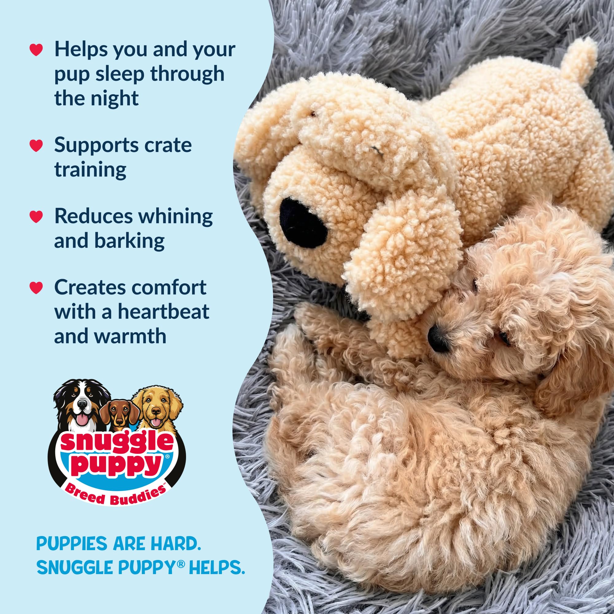 Snuggle Puppie poche ventrale ouverte avec chauffe-pack pour chaleur