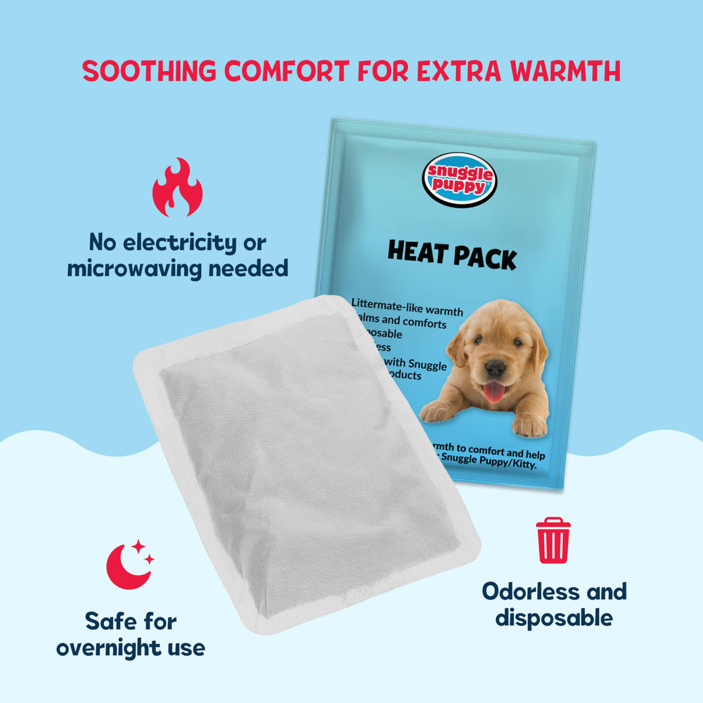 Snuggle Puppy gros plan du pack chauffant montrant texture et sécurité tactile