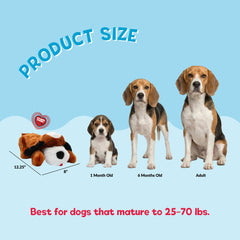 Snuggle Puppie avec module battement installé offrant réconfort rythmique