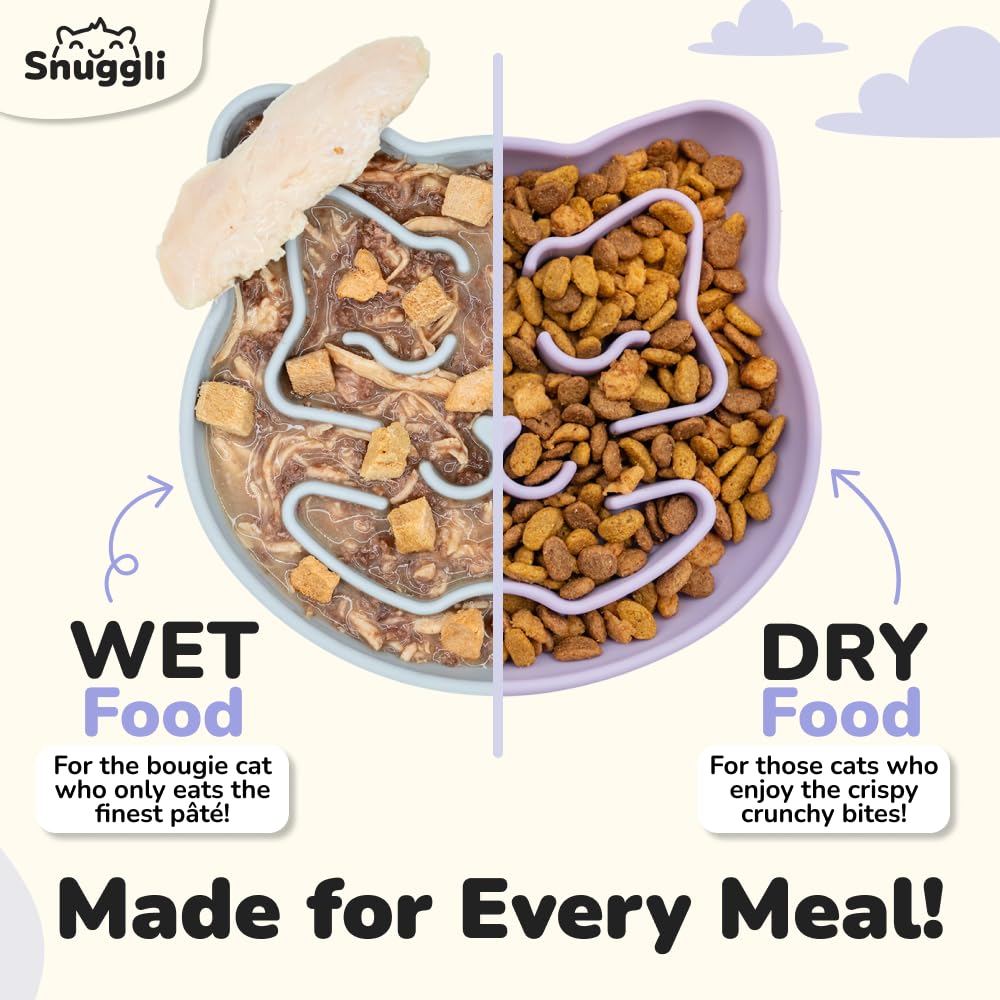 Snuggli gamelle en usage par un chat montrant activité et enrichissement mental