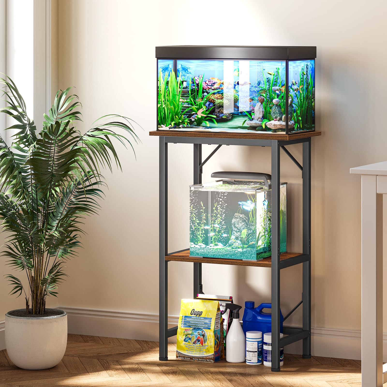 Snughome étagère intermédiaire avec accessoires, rangement organisé