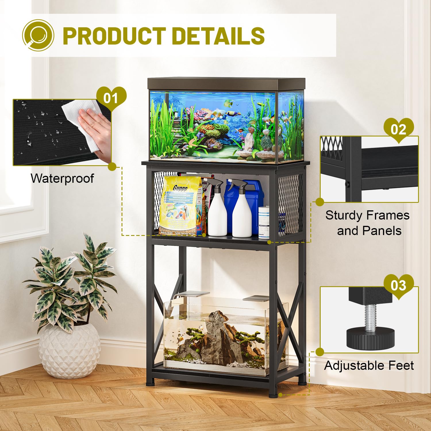 Snughome rangement niveau intermédiaire facilitant organisation des accessoires