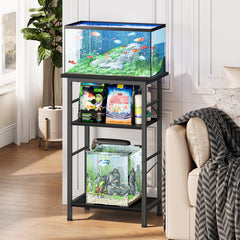 Snughome support avec aquarium en situation bureau apportant gain de place