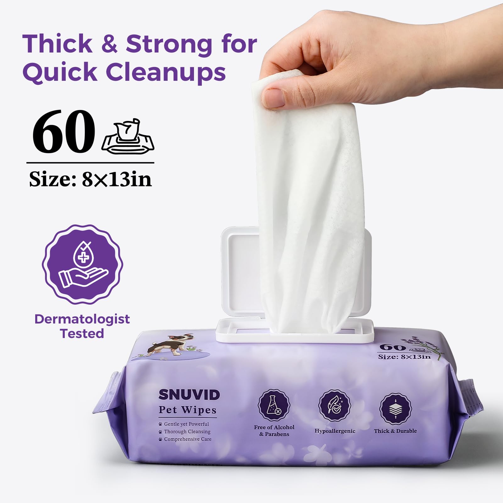 Snuvid texture gros plan croisée résistante pour nettoyage efficace