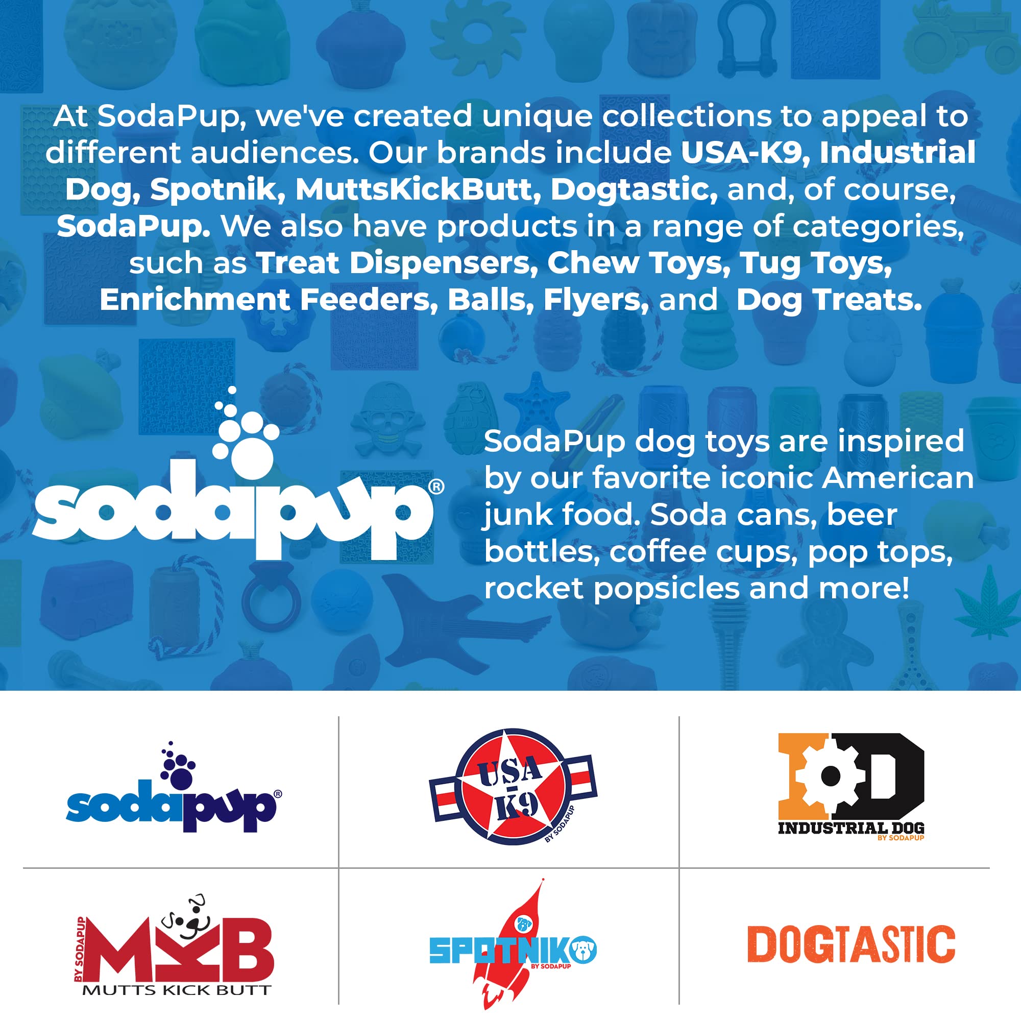 SodaPup chien qui lèche le Lick Sticks pour stimulation calme