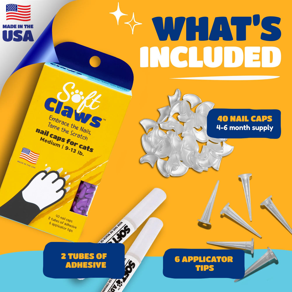 Soft Claws cap à côté d’un doigt pour comparer taille et ajustement