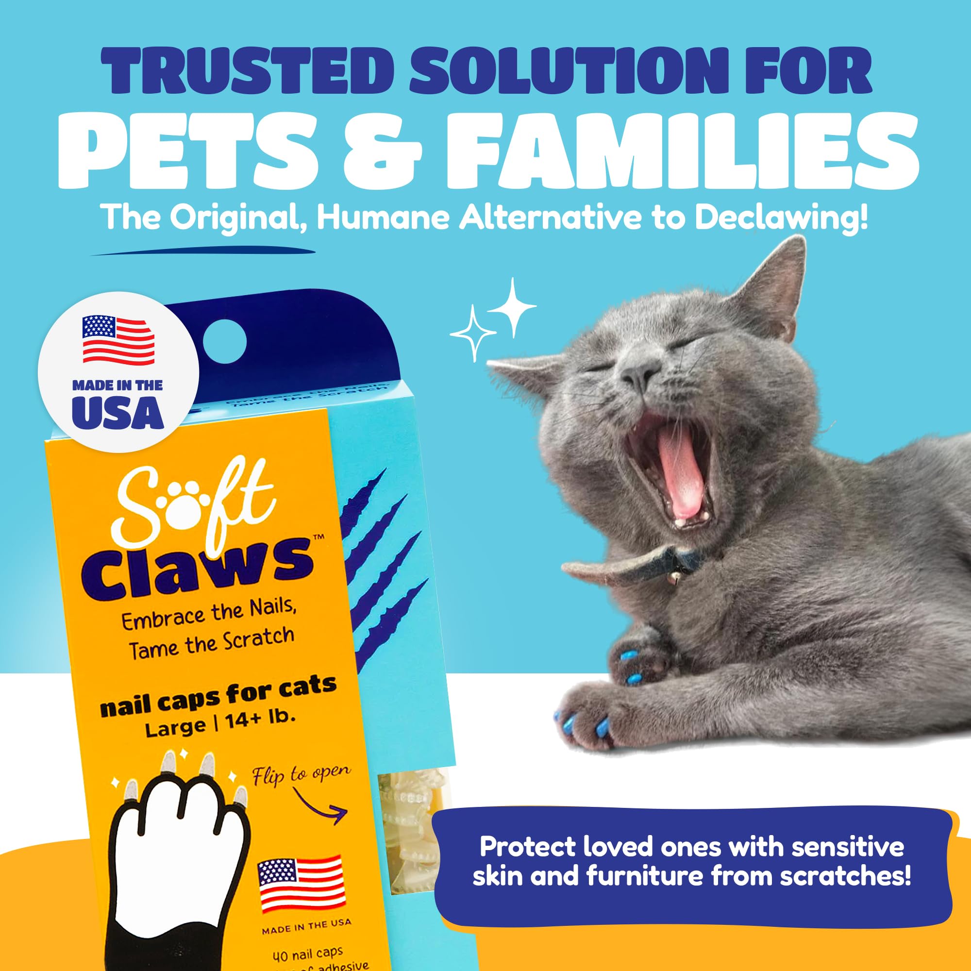 Soft Claws gros plan capuchon en vinyle résistant pour confort