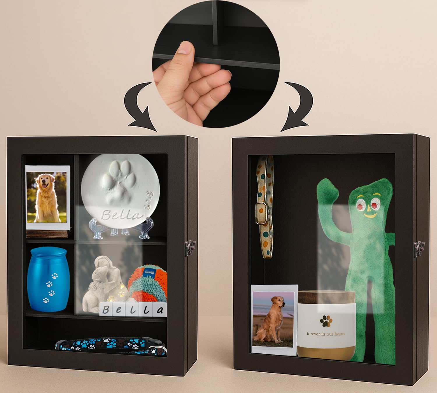 Sofunii kit de personnalisation avec blocs lettres et support photo pour nommer le compagnon