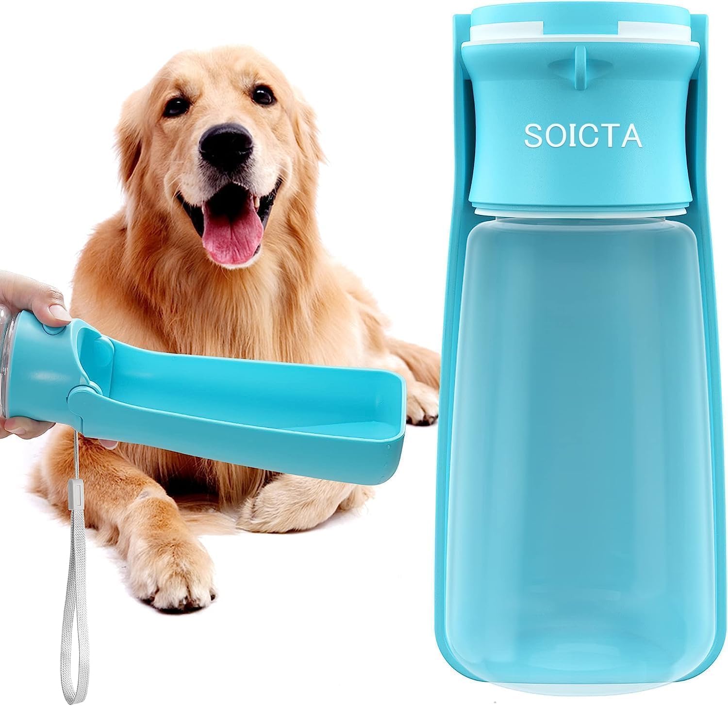 SOICTA gourde avant montrant le design portable et pratique