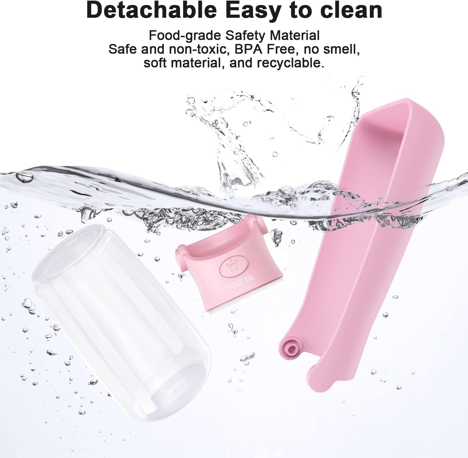 SOICTA en usage pendant une promenade offrant hydratation pratique