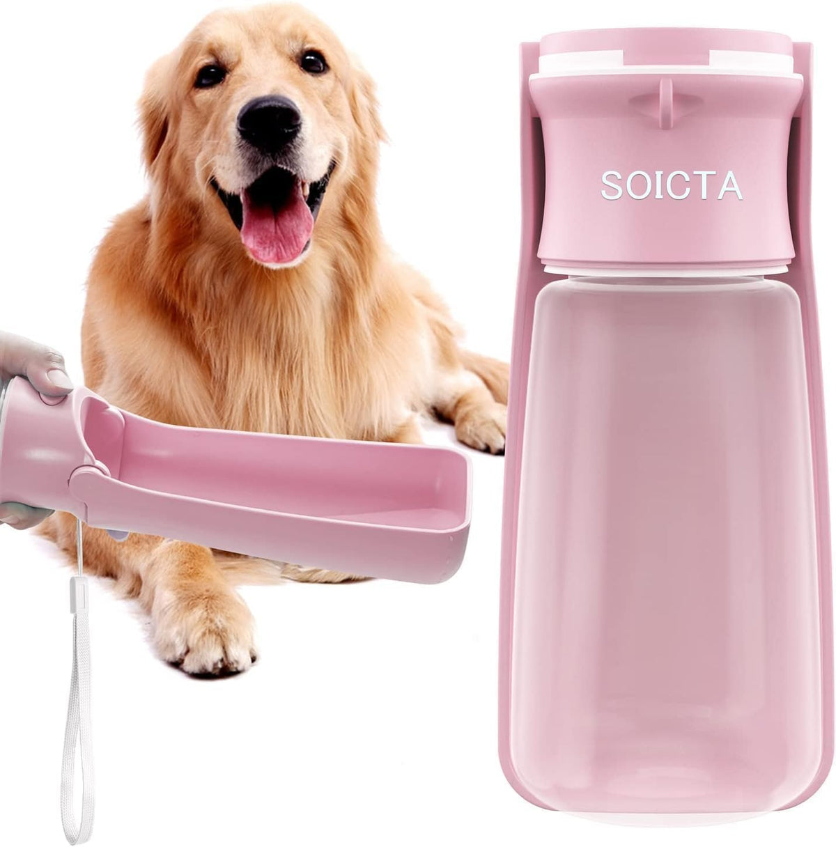 SOICTA gourde face avant montrant design compact et prise aisée