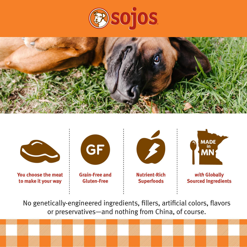 SOJOS action de réhydratation montrant la transformation rapide en repas appétant